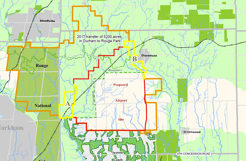 Green Durham Association - Partial image of Federal Land Holdings Map