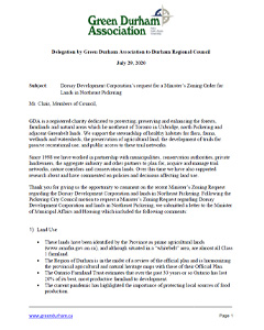 Green Durham Association - MZO - Delegation - Image of page one of .pdf