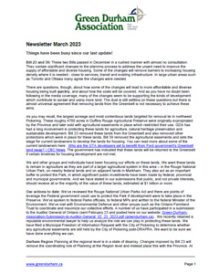 Image of the GDA Winter Newsletter 2023.